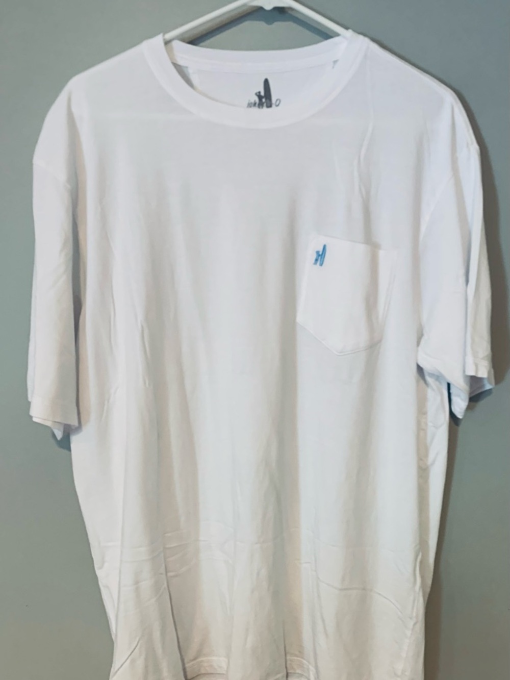johnnie-O White Short Sleeve Pocket Tee NEW - L